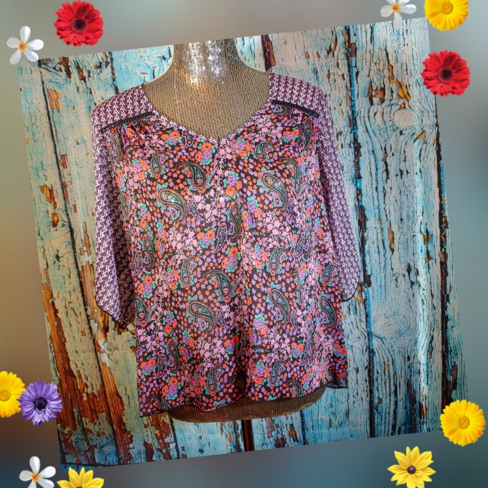 🌼Mason Mackenzie kimono style sheer blouse